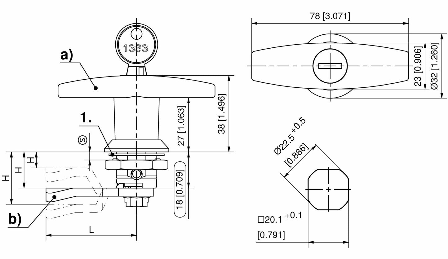 Dirak T Handle