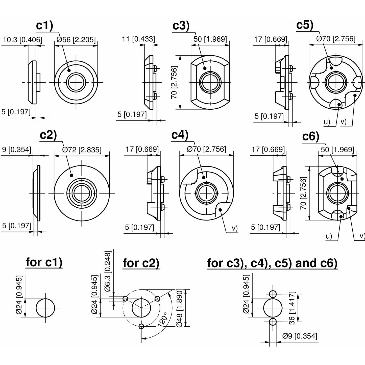 Dirak Rosettes for Heavy Duty Latches