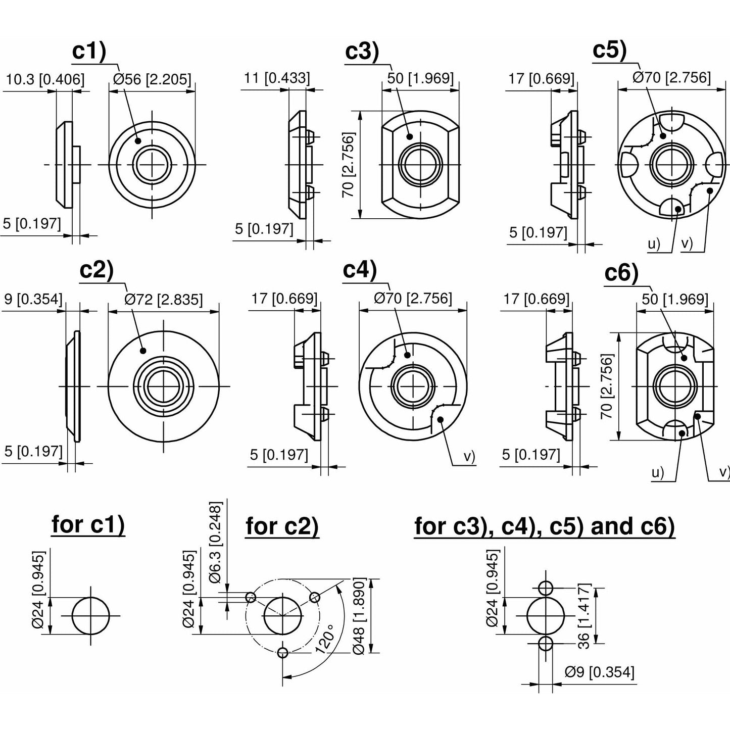 Dirak Rosettes for Heavy Duty Latches