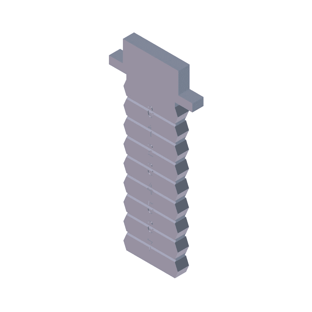 iLOQ Tailpiece with preparared cutting sections 32.5mm FIN