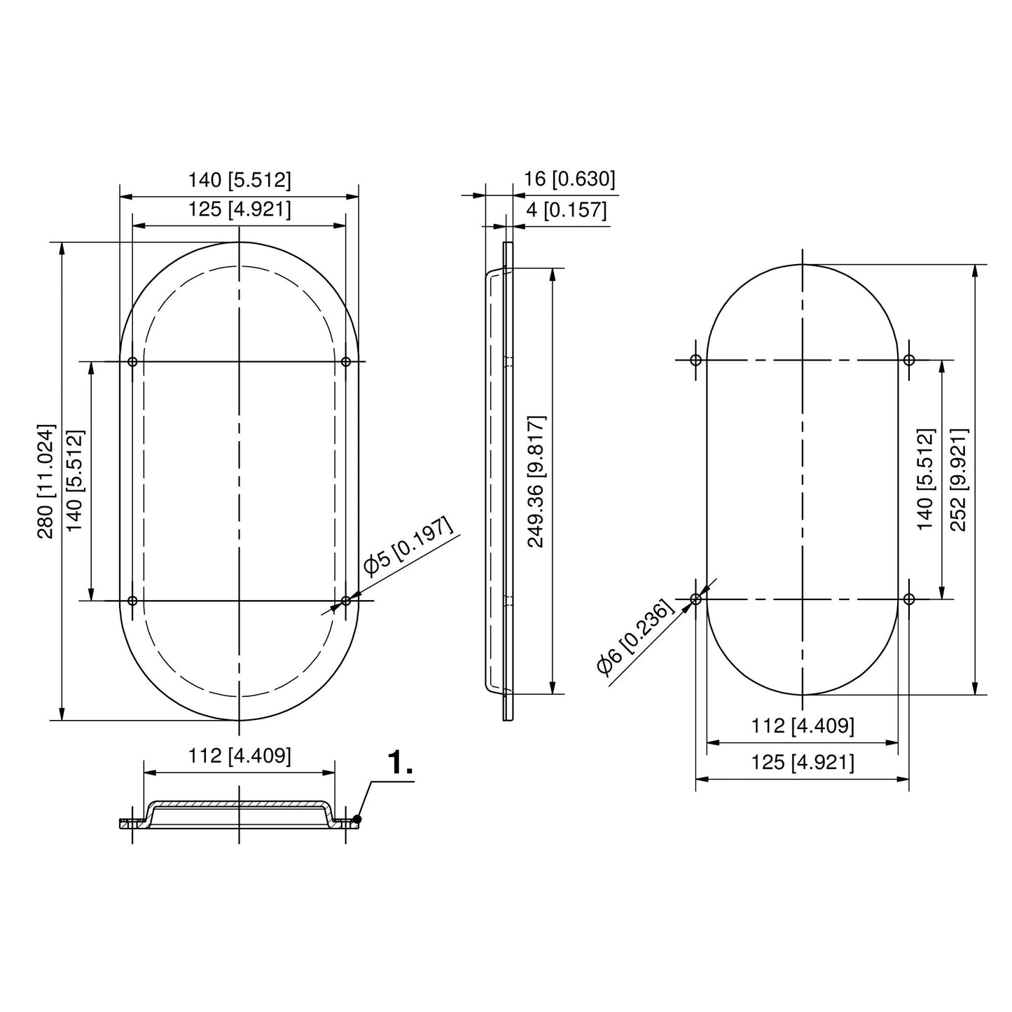 Dirak Small Oval Window