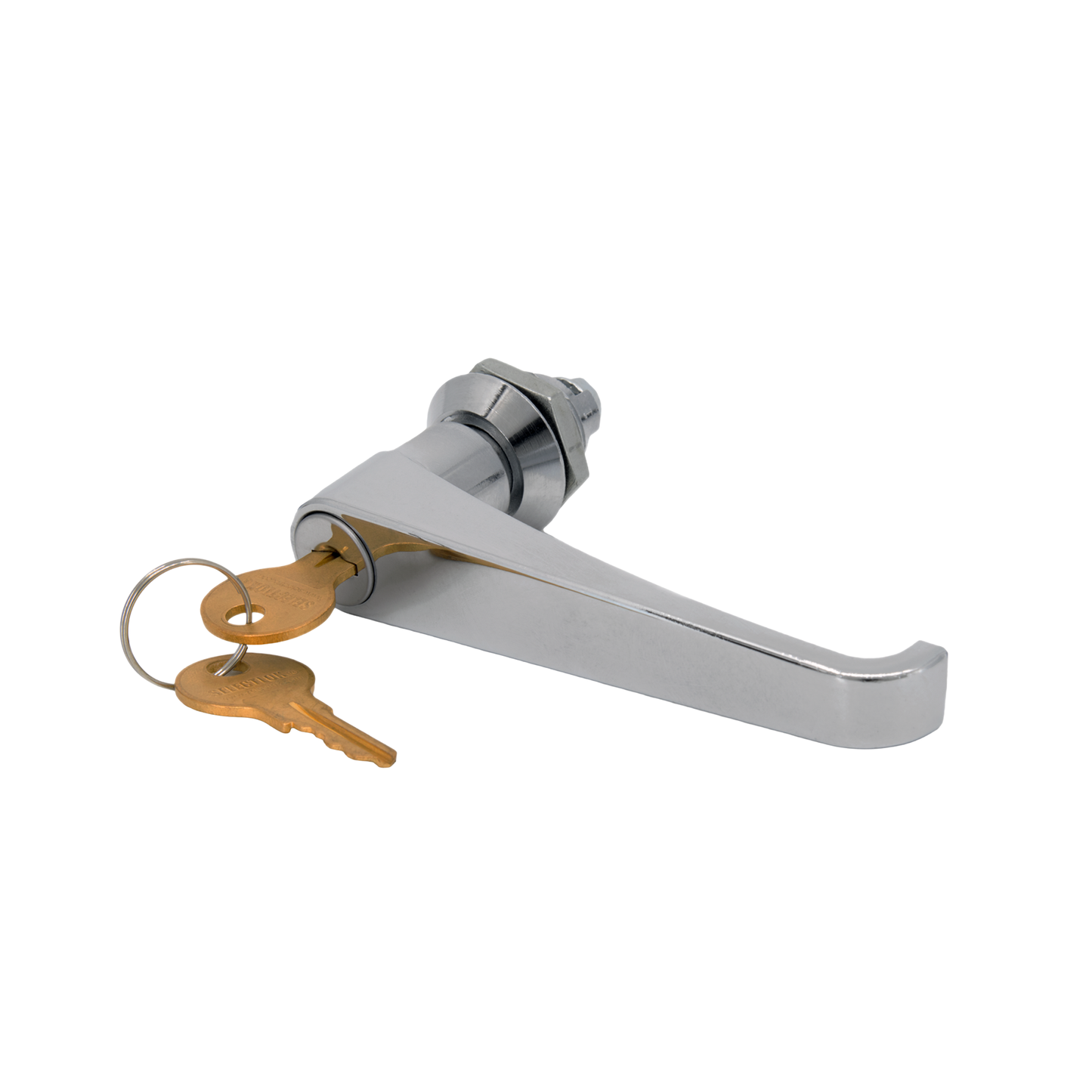 M111: Quarter Turn L-Handle - 32mm Escutcheon (Stainless Steel)