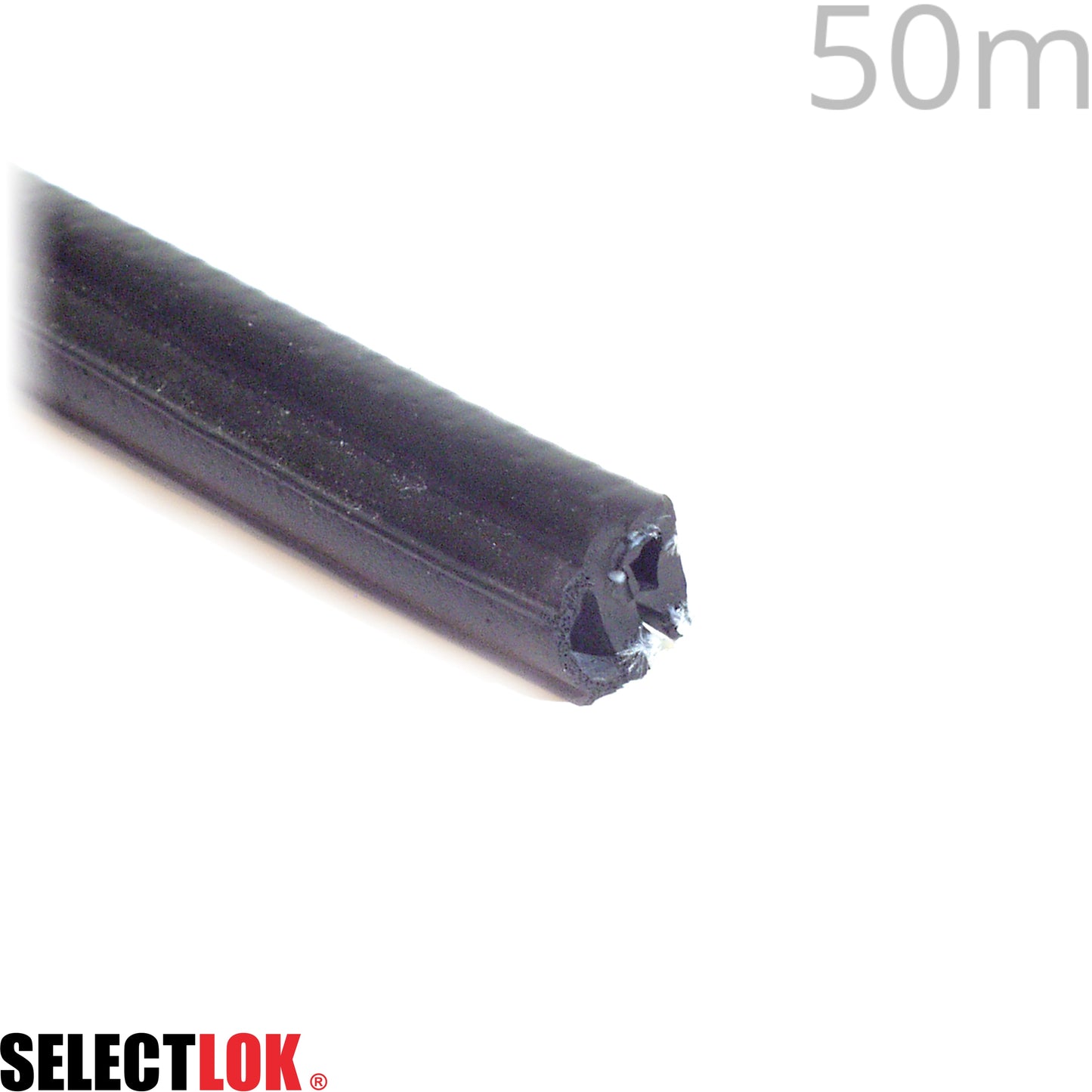Pinchweld Rubber EPDM (50m Roll) - Small Side Mount - Grip Range: 1.0mm to 2.0mm