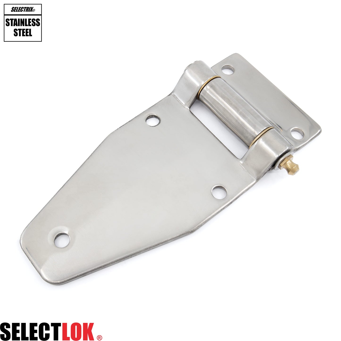 148mm Flat Door Hinge With Grease Nipple - Selectlok