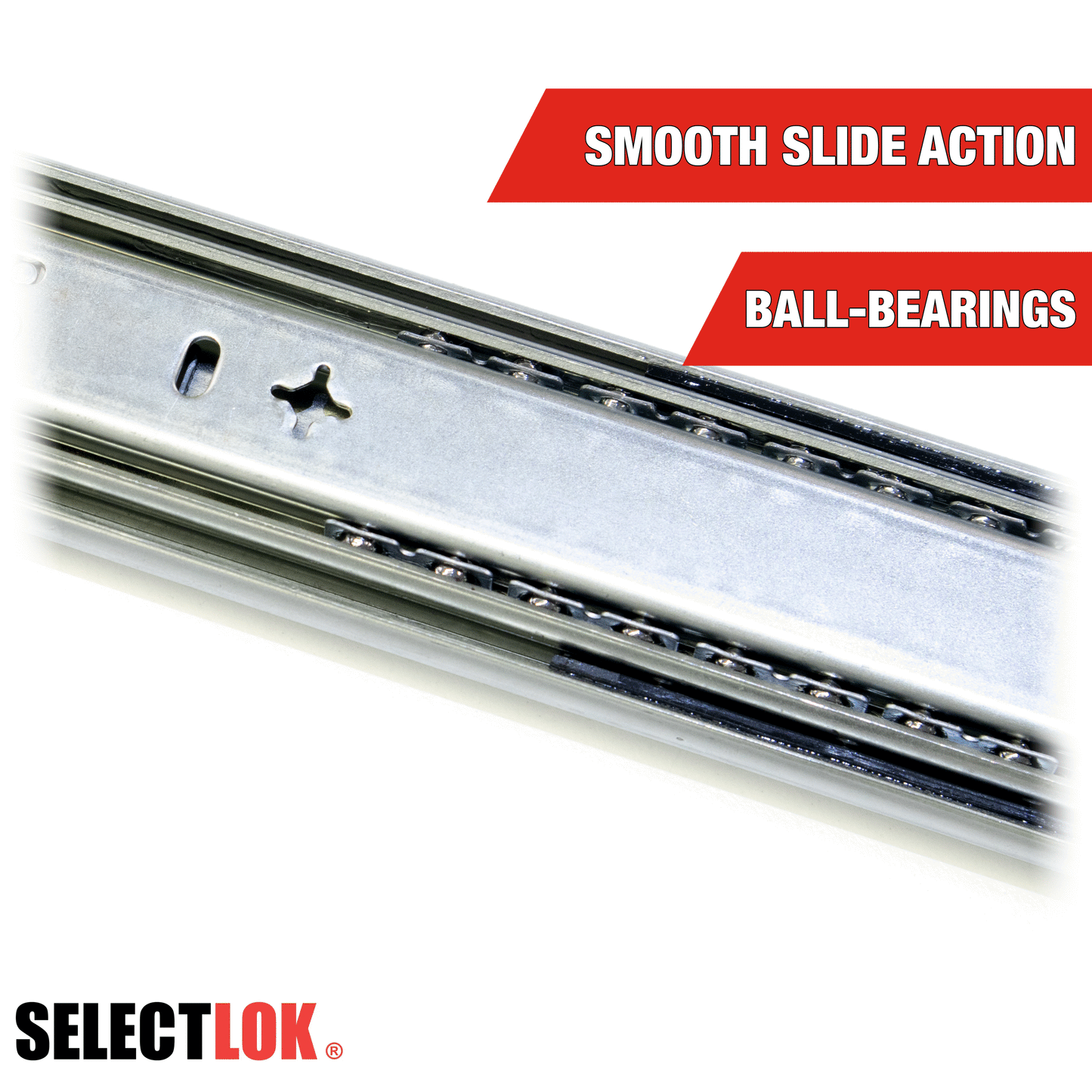 Heavy-Duty Drawer Slides - 227kg Rating (Pair)