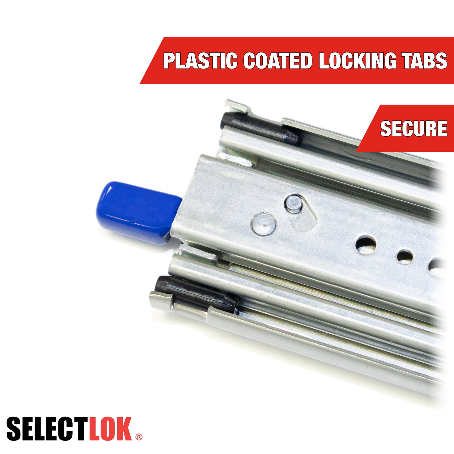 Heavy-Duty Drawer Slides - 227kg Rating (Pair)