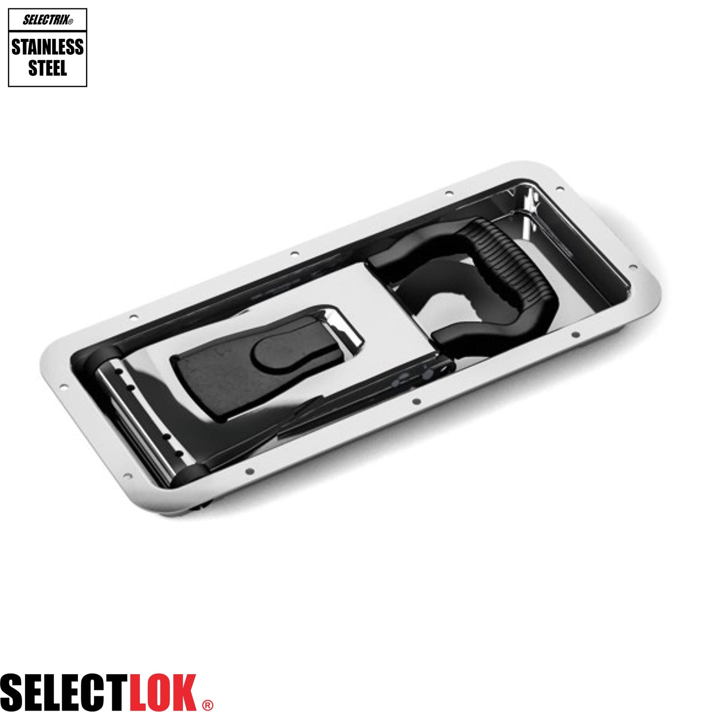 Recessed Handle (25mm Deep) Stainless Steel - Selectlok