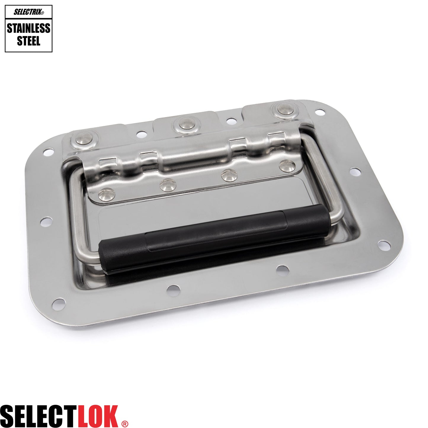 Recessed Drop Chest Handle (Spring-Loaded) - Stainless Steel