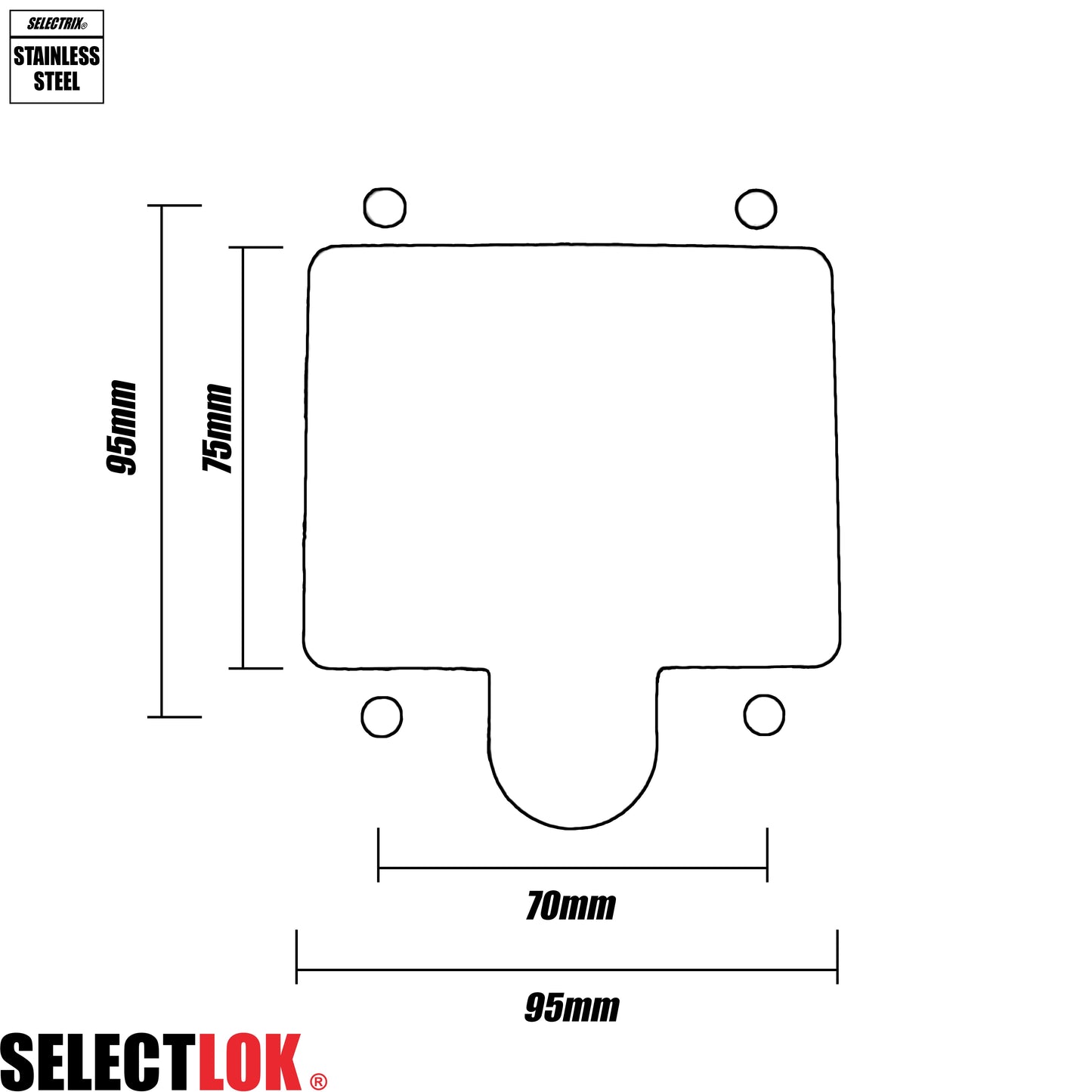 Stainless Steel Tool Box Door 1200 x 500 x 40