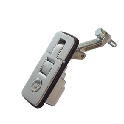 Square Push-Button Compression Latch - Small (Chrome)