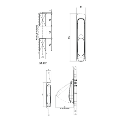 SwitchUp Swing Handle (IND-C Series) - Stainless Steel