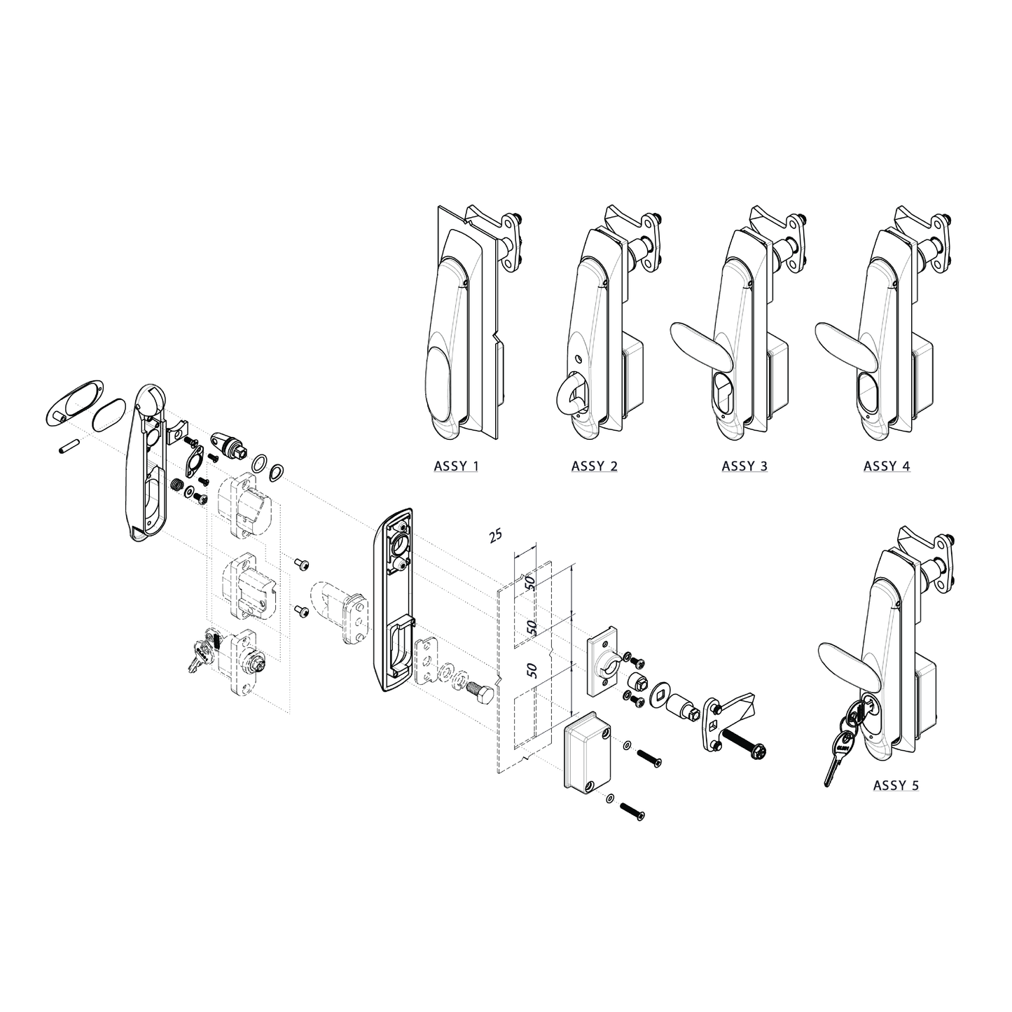 SwitchUp Swing Handle (IND-C Series) - Stainless Steel