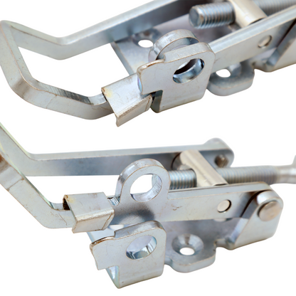 Pad-lockable Over Centre Fastener (Adj.) with Safety Clip - Large (Latch & Hook)