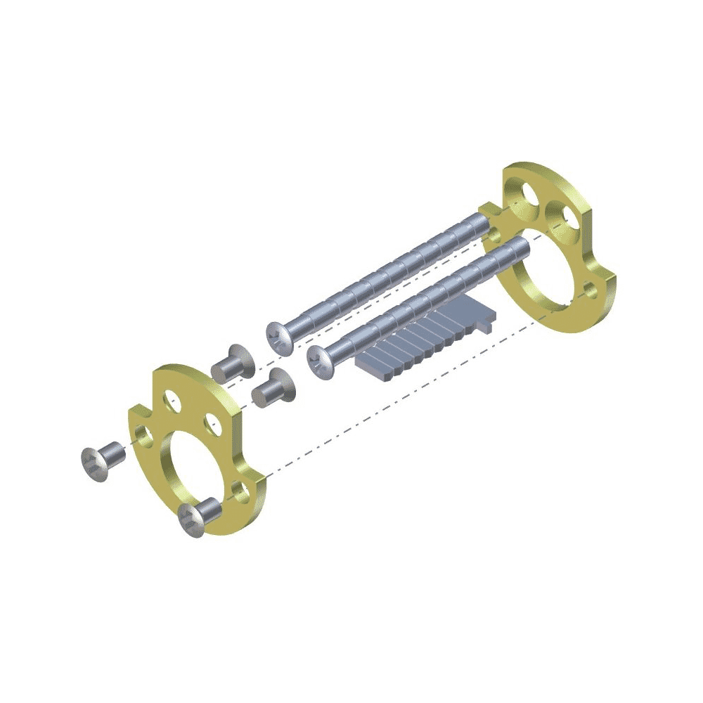 iLOQ Installation parts for dual side installation round FIN