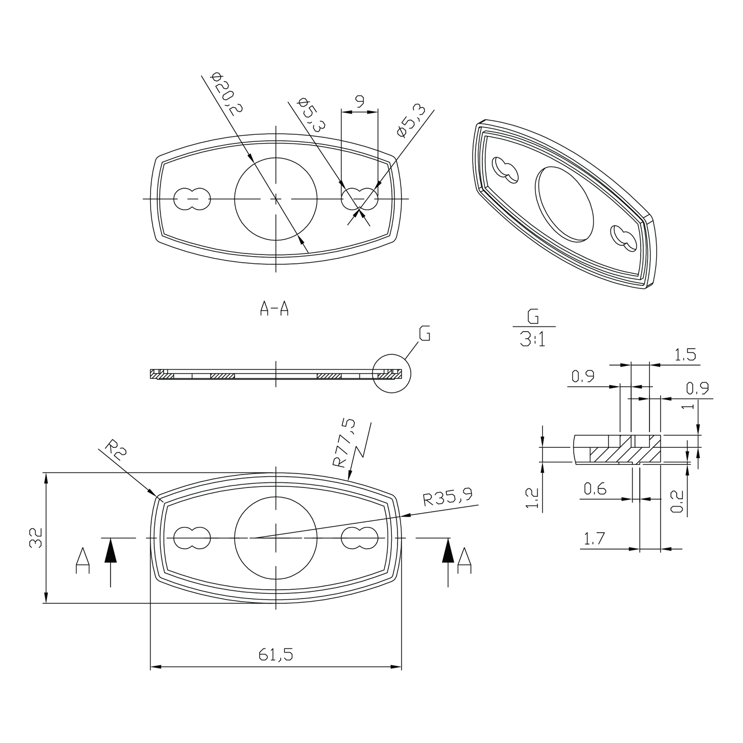 ABTU / ABLU: T & L Handle - Double Lip Gasket-Seal