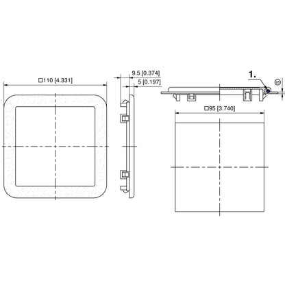 Dirak Small Square Window