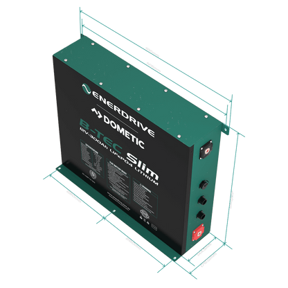 Enerdrive B-TEC 12V 300Ah Slimline Lithium Battery