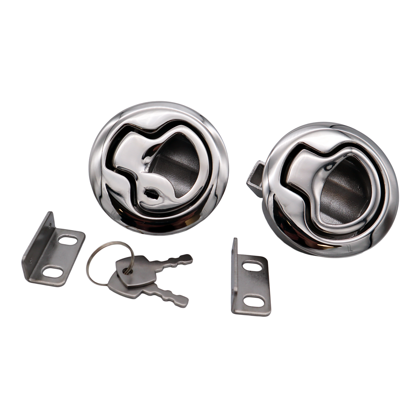 L101: Flush Pull Ring Latch (Stainless Steel)