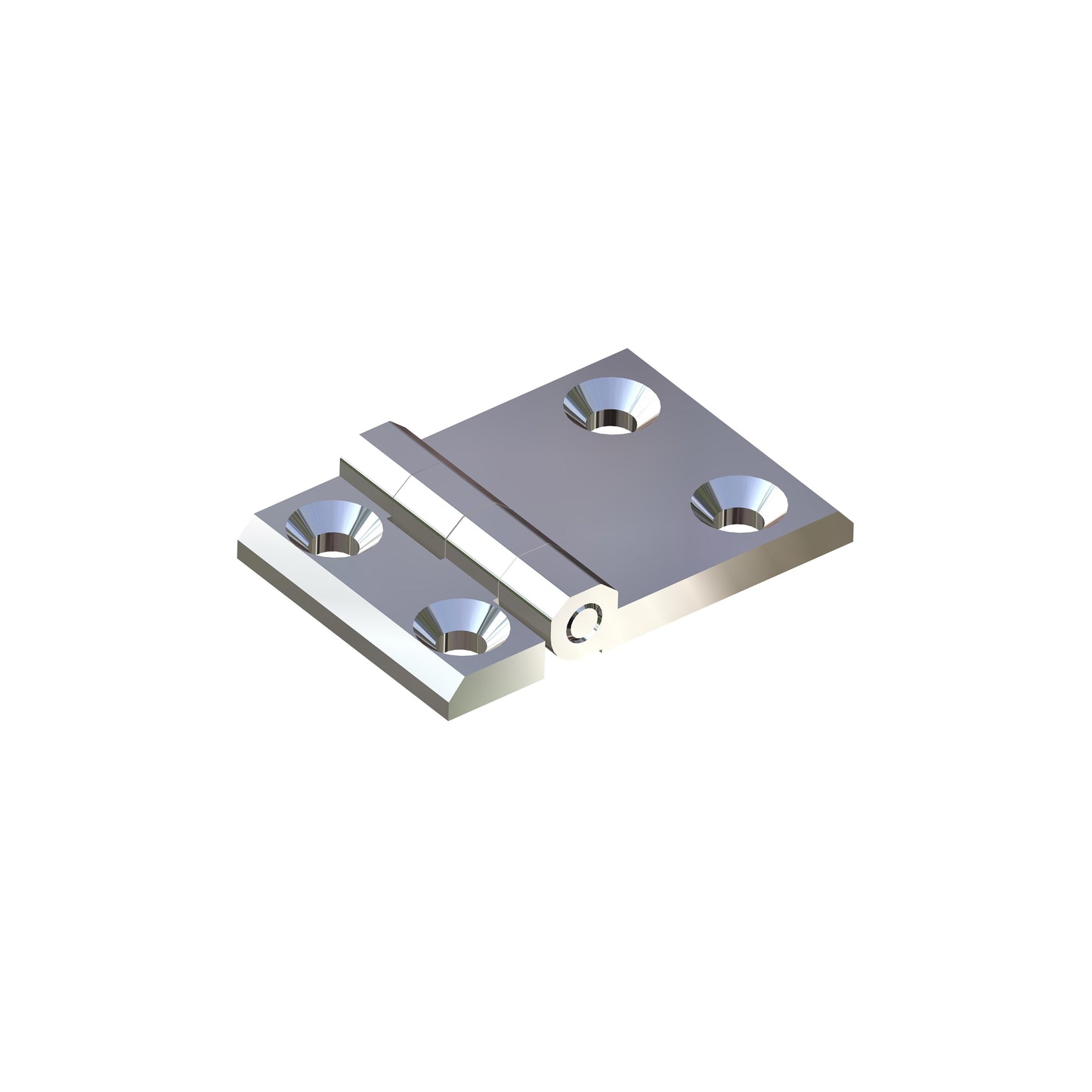 PI5367: 60x90 Screw-On Hinge (Zinc, Black & Chrome)