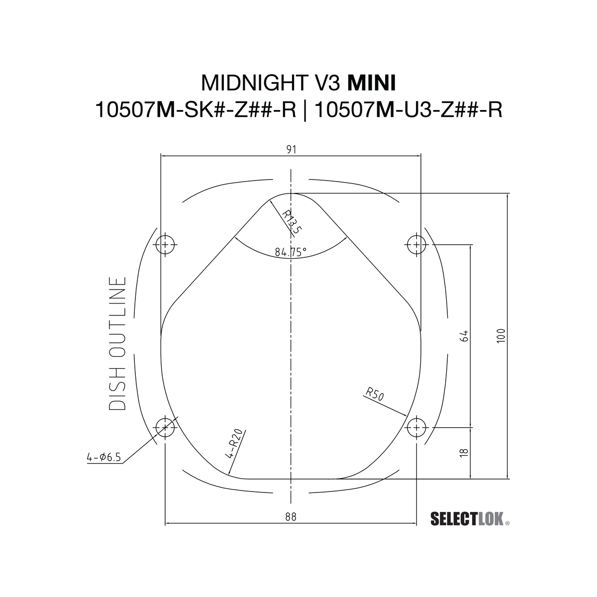 Midnight V3 MINI Whale Tail – Selectlok Australia