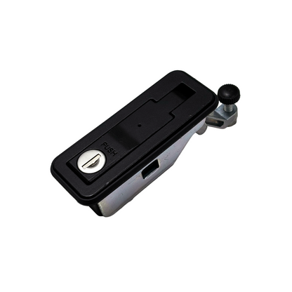 ELS | NP0044: Full Length Push-Button Compression Latch, Int. Central Locking - Small (Black, 6V)