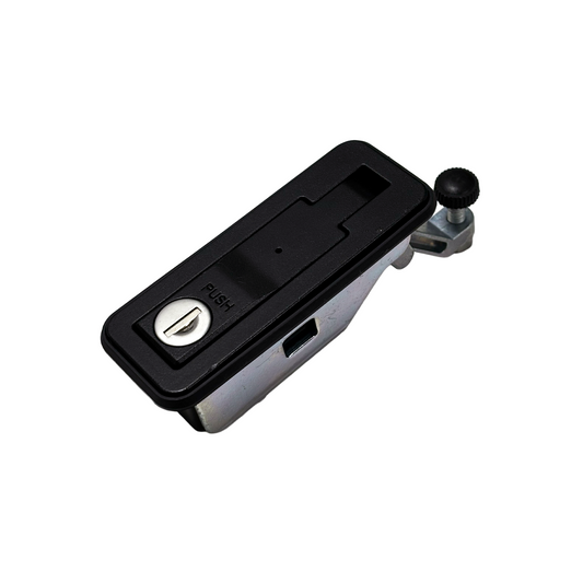 ELS | NP0044: Full Length Push-Button Compression Latch, Int. Central Locking - Small (Black, 6V)