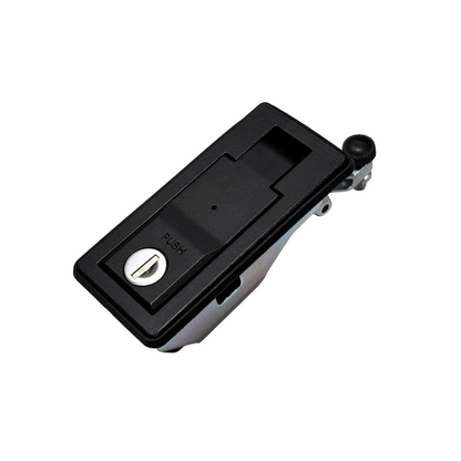 ELS | NP0044: Full Length Push-Button Compression Latch, Int. Central Locking - Large (Black, 6V)