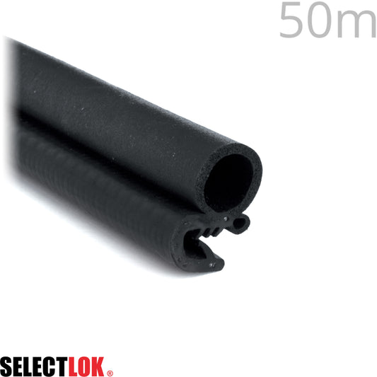 Pinchweld Rubber EPDM (50m Roll) - Large Side Mount - Grip Range: 2.0mm