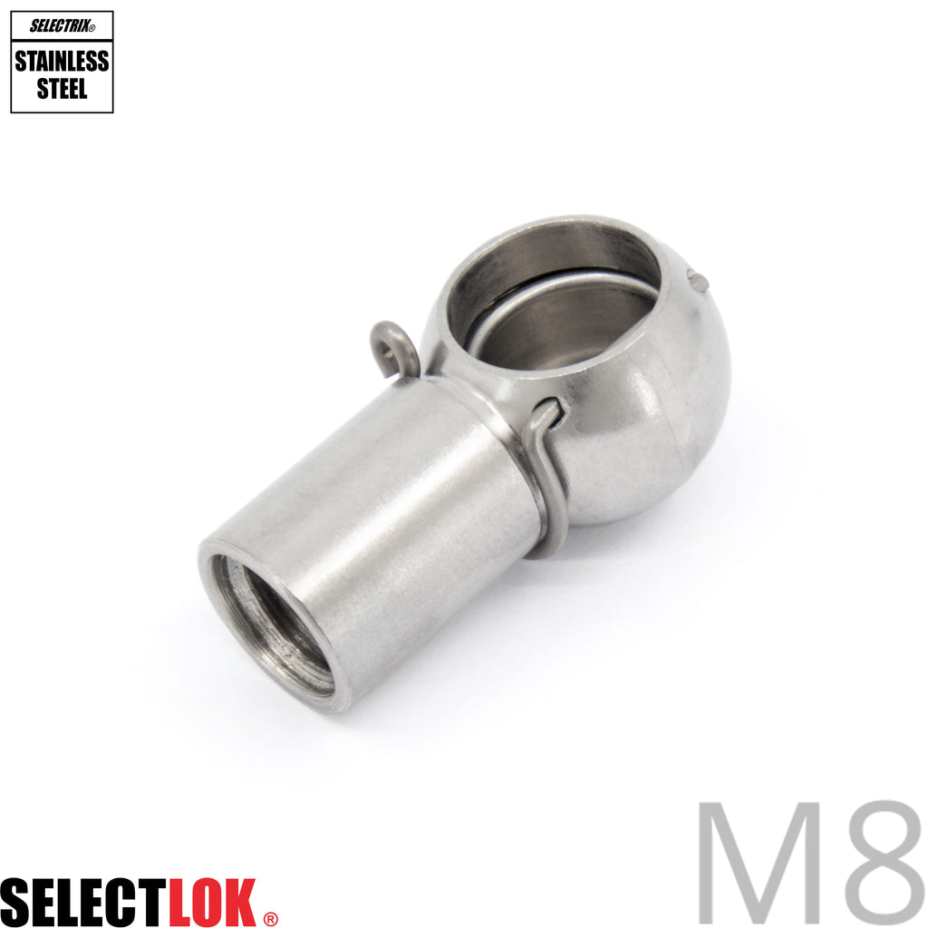 Gas Strut Connector Stainless Steel C9S20M8 (⌀10mm) - Selectlok
