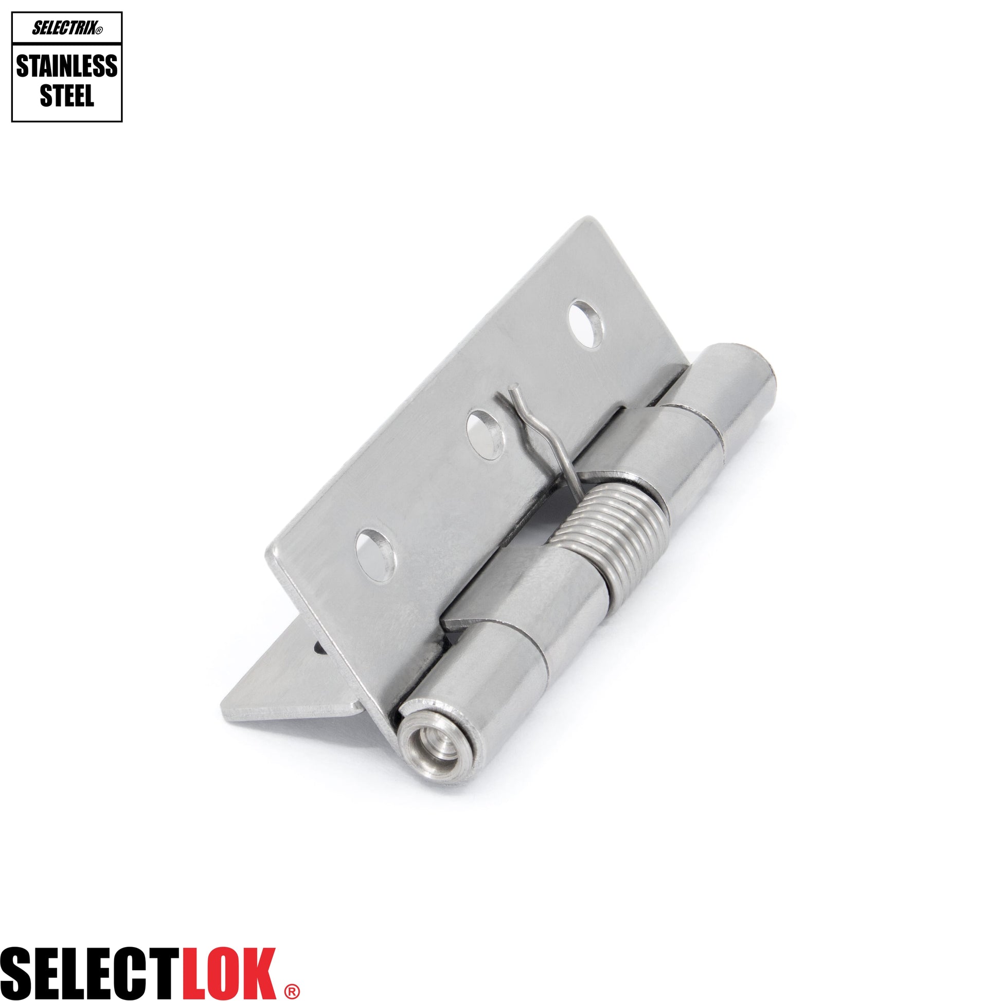 60mm Stainless Steel Spring Loaded Butt Hinge - Selectlok