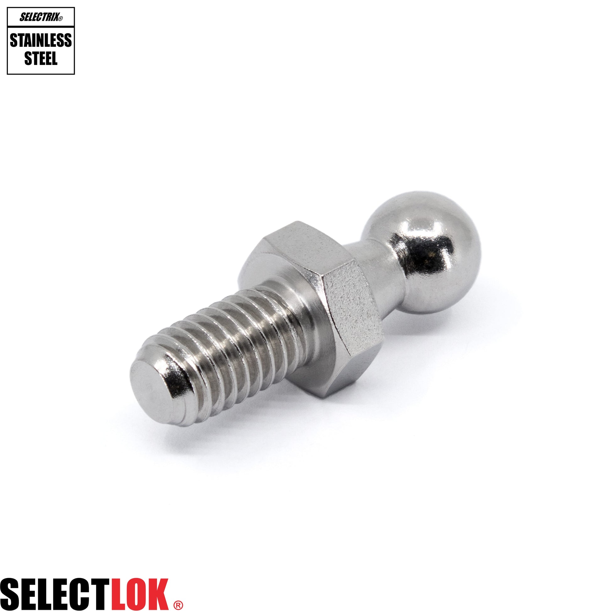 Gas Strut Ball Stud 12 (For C9) Stainless Steel - Selectlok