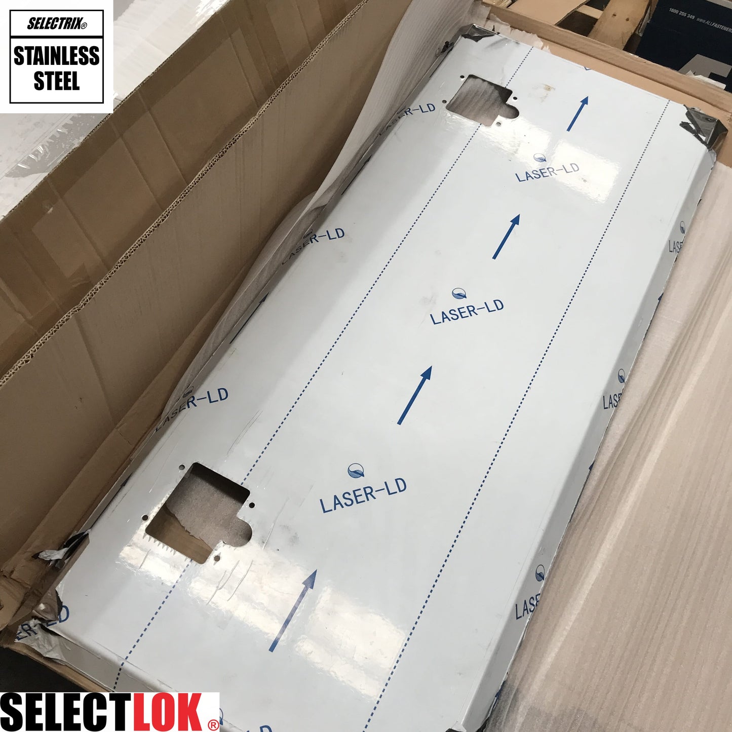 Stainless Steel Tool Box Door 1200 x 500 x 40