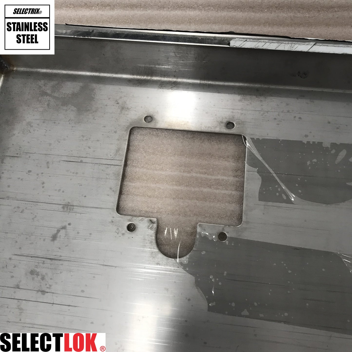 Stainless Steel Tool Box Door 1200 x 500 x 40